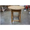 Image 3 : VINTAGE ROUND WOOD ENDTABLE