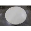 Image 4 : WHITE PEDESTAL SIDE TABLE