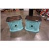 Image 1 : PAIR OF PAINTED NIGHTSTANDS