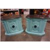 Image 2 : PAIR OF PAINTED NIGHTSTANDS