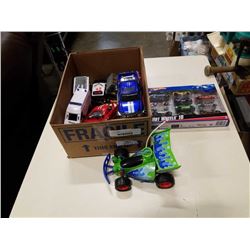 BOX OF HOTWHEELS AND OTHER TOY CARS