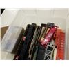 Image 2 : Tote of model train cars and more