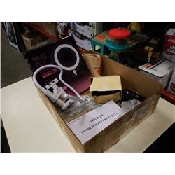 Box of new, lcd under cabinet mount, ring fill light apple triple charger and more