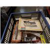 Image 2 : Crate of model train cars and buildings