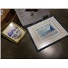 Image 2 : BOX OF WATERCOLOR AND NEEDLEPOINT PICTURES
