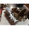 Image 1 : CORNER SHELF AND 2 SYROCO WALL SCONCE CANDLE HOLDERS