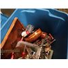 Image 2 : TOTE OF VINTAGE KITCHEN UTENSILS, MIXER, WOOD BOWLS, ETC