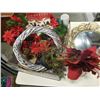 Image 3 : TRAY OF XMAS DECOR AND MIRROR