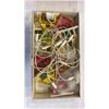 Image 3 : VINTAGE ILLUMINTAED CHRISTMAS VILLAGE AND TREE ORNAMENT SET