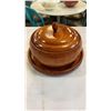 Image 2 : Wooden lidded bowl and coasters
