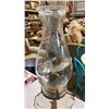 Image 4 : 2 - 19" glass oil lamps