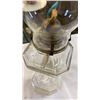 Image 8 : 2 - 19" glass oil lamps