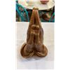 Image 7 : Lidded shell jar, prayer hands, and horse bookends