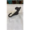 Image 11 : CAST IRON BUCKET, DOOR STOP, AND WALL HOOK
