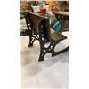 Image 3 : MINIATURE IRON AND WOOD STUDENTS DESK