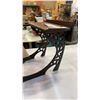 Image 4 : MINIATURE IRON AND WOOD STUDENTS DESK
