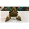 Image 1 : ANTIQUE BRASS INKWELL STAND