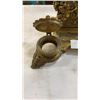 Image 4 : ANTIQUE BRASS INKWELL STAND