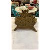 Image 6 : ANTIQUE BRASS INKWELL STAND