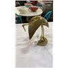 Image 3 : 2 KOREAN MADE BRASS CRANES