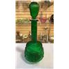 Image 2 : Green decanter and 4 glasses