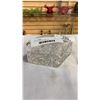 Image 11 : 2 crystal vases and lidded jar