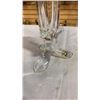 Image 8 : 2 crystal vases and lidded jar