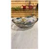 Image 16 : SADLER TEAPOT, CREAM AND SUGAR SET AND ART GLASS DISH