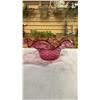 Image 3 : Pink art glass bowl and basket