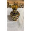 Image 8 : CLOISONNE VASE, CHINESE SCROLL AND JADE TREE