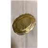 Image 3 : Plated brass cream and sugar set with 2 moulded dishes