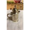 Image 8 : Plated brass cream and sugar set with 2 moulded dishes