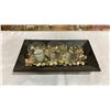 Image 18 : LOT OF CANDLES, STANDS, CUT CRYSTAL PEDESTAL, HAT BOX AND PHOTO ALBUM AND XMAS LIGHT BULBS