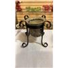 Image 7 : LOT OF CANDLES, STANDS, CUT CRYSTAL PEDESTAL, HAT BOX AND PHOTO ALBUM AND XMAS LIGHT BULBS