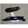 Image 1 : COLUMBIA MECHANICAL FOLDING KNIFE AND WOOD HANDLE POCKET KNIFE