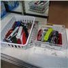Image 1 : 2 trays of pocket knives and multi tools