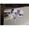 Image 1 : Gretzky gold foil carrer cards, joe sakic graded card and ray bourque 8x10
