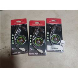 3 NEW USB LED CLOCK FANS