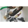Image 3 : TRAY OF JEWELRY, LIGHTERS, FOLDING KNIVES