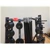 Image 2 : Threaded Barbell Bars, Ring Collars, Weights and Rack