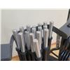 Image 8 : Threaded Barbell Bars, Ring Collars, Weights and Rack