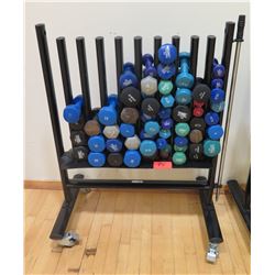 Misc. Dumbells and Rack