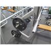 Image 2 : Life Fitness Bench w/ Barbell & Weights Shown in Photos