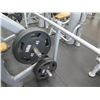 Image 8 : Life Fitness Bench w/ Barbell & Weights Shown in Photos