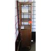Image 1 : Tall Wooden Shelving with Cabinet Bottom