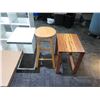 Image 2 : Misc. Furniture: Tables, Shelving, Round Stool, etc.