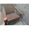 Image 2 : Qty 2 Wooden Adirondack Chairs