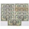 Image 1 : Brazil. Banco do Brasil, 1923 (1) and 1944 (8) Group of 9 Issued Banknotes