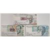 Image 2 : Brazil. Banco Central do Brasil. 500, 200, and 50 Cruzados Novos Uncirculated Packs of 100