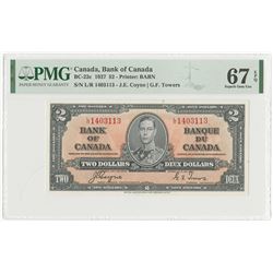 Bank of Canada, 1937 High Issue Note.
